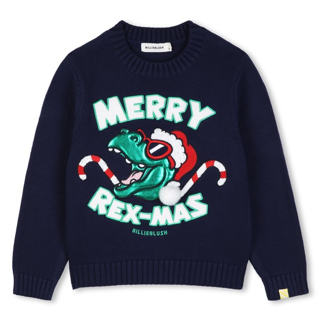 Pull tricot indigo blue <span itemprop=