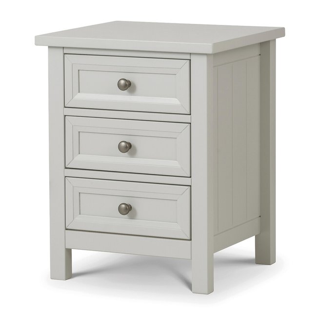Portland Shaker Style 3 Drawer Bedside Table - SO'HOME