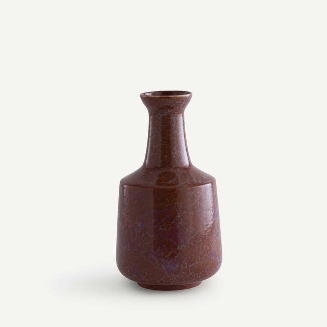 Vase en céramique émaillée, Medine Couleur terracotta <span itemprop=