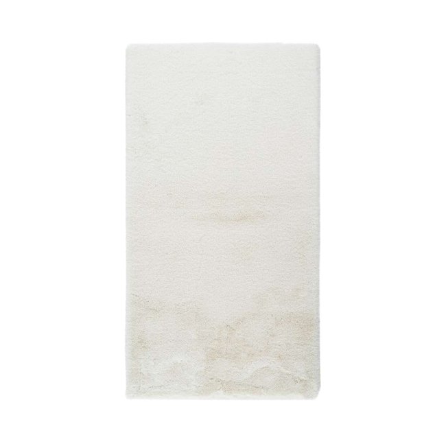 Tapis à poils courts Uni - Tapis de bain Rabbit Light Couleur blanc <span itemprop=