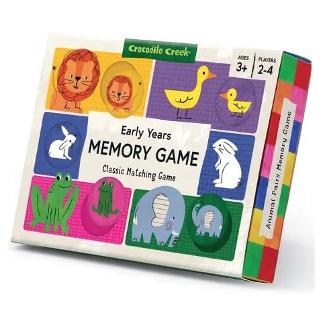 Jeu de Memory animaux en carton - CROCODILE CREEK