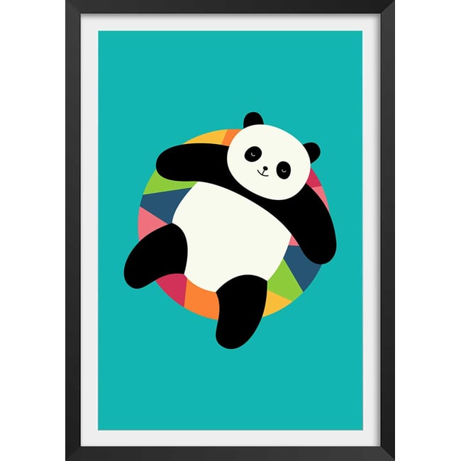 Affiche enfant pool party panda - HEXOA