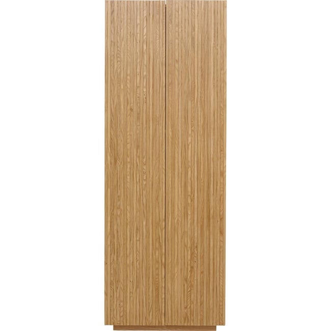 Armoire 2 portes en chêne, BRIGHTON Couleur bois clair <span itemprop=