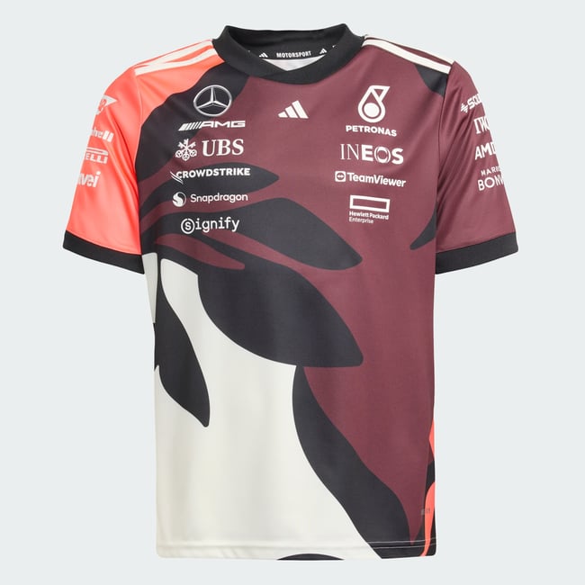 Maillot De Pilote Mercedes - Amg Petronas Formula One Team Summer Pack Enfants aurora ruby / turbo / off white <span itemprop=