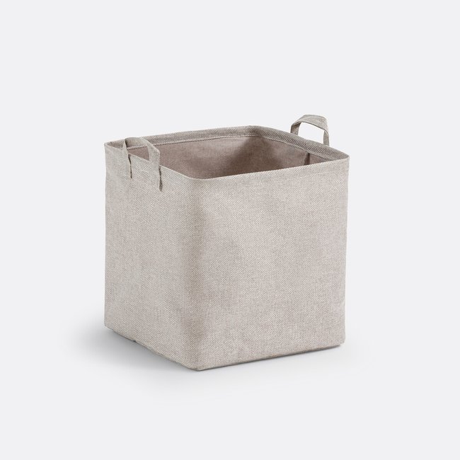 Cesto cubo, 100% poliestere, Lihoa grigio chiaro LA REDOUTE INTERIEURS
