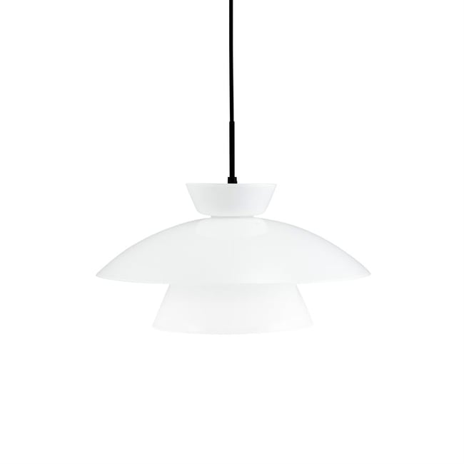 Suspension en Verre D20 VALBY Couleur blanc <span itemprop=