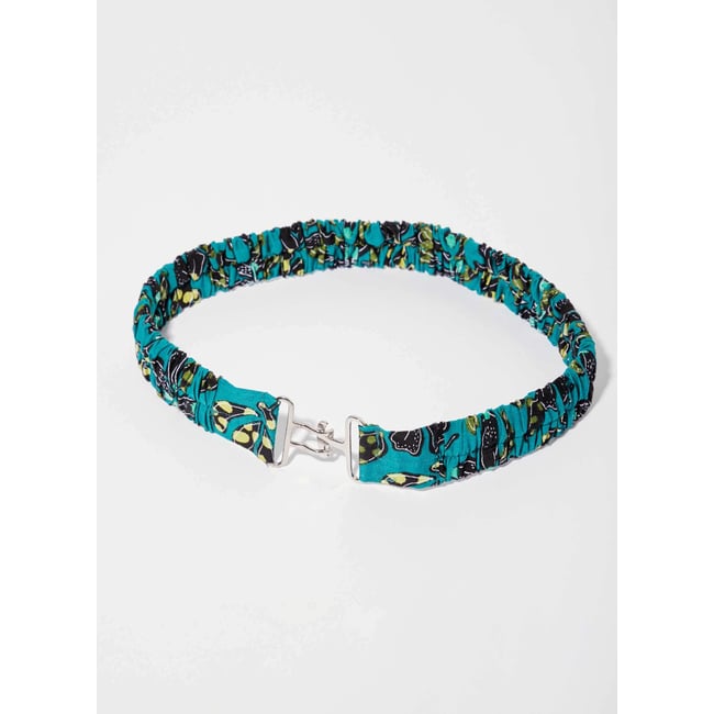 Ceinture coton élastiquée BELT vert isaura <span itemprop=