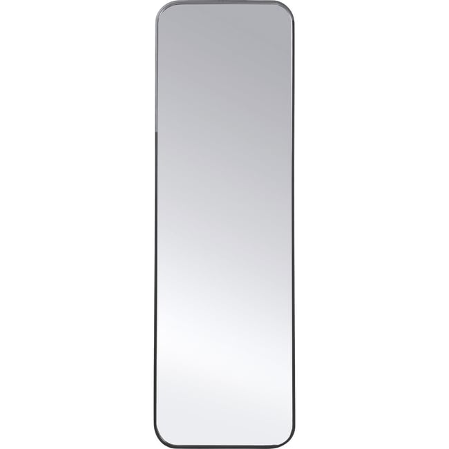 Miroir sur pied en acier, STARLET Couleur noir <span itemprop=