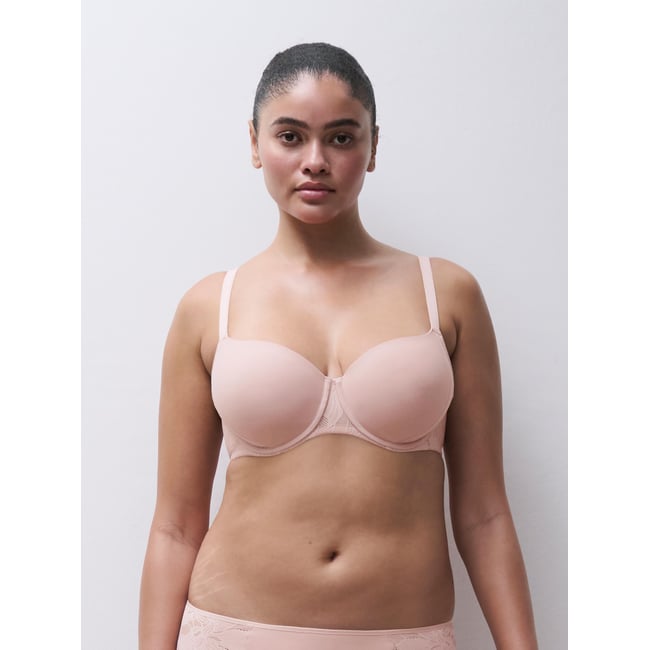 Soutien-gorge coques emboîtant OSMOSE vieux rose <span itemprop=