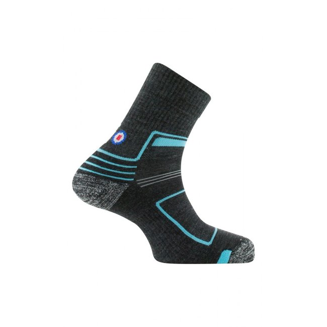 Socquettes Medium Wool Trek MADE IN FRANCE gris <span itemprop=