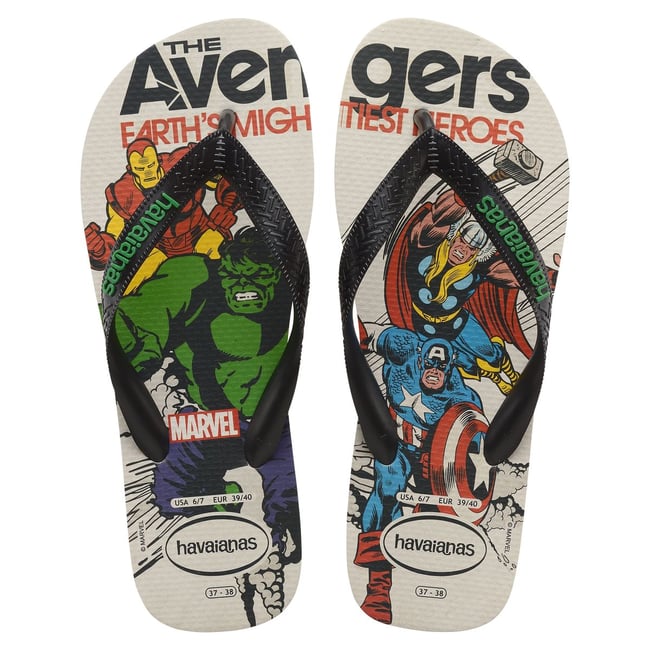 Havaianas Top Marvel - Tongs Mixte Adulte Noir/Rose Électrique 31/32 EU
