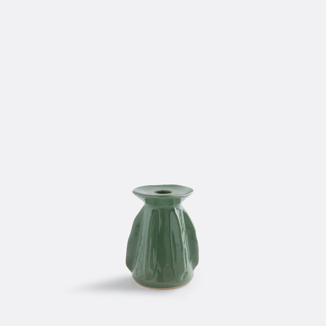 Bougeoir en céramique texturée H12 cm, Ilia - LA REDOUTE INTERIEURS