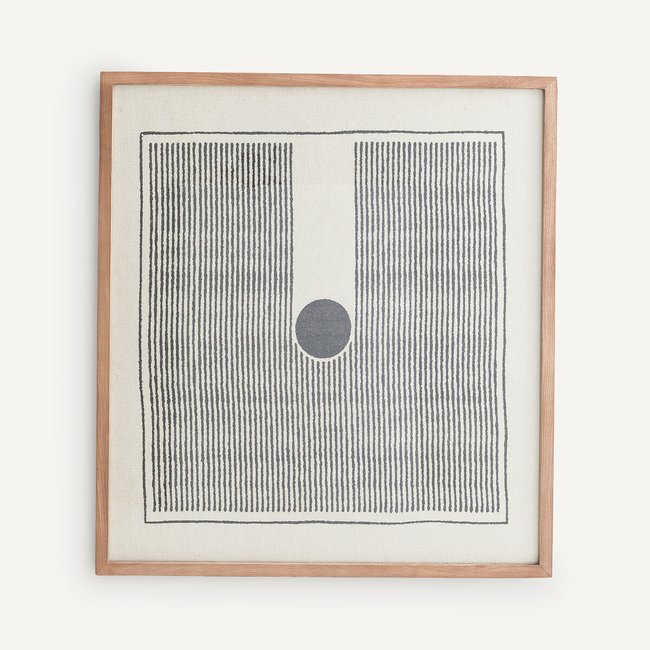 Maglae Woven Cotton Wall Art natural/black AM.PM