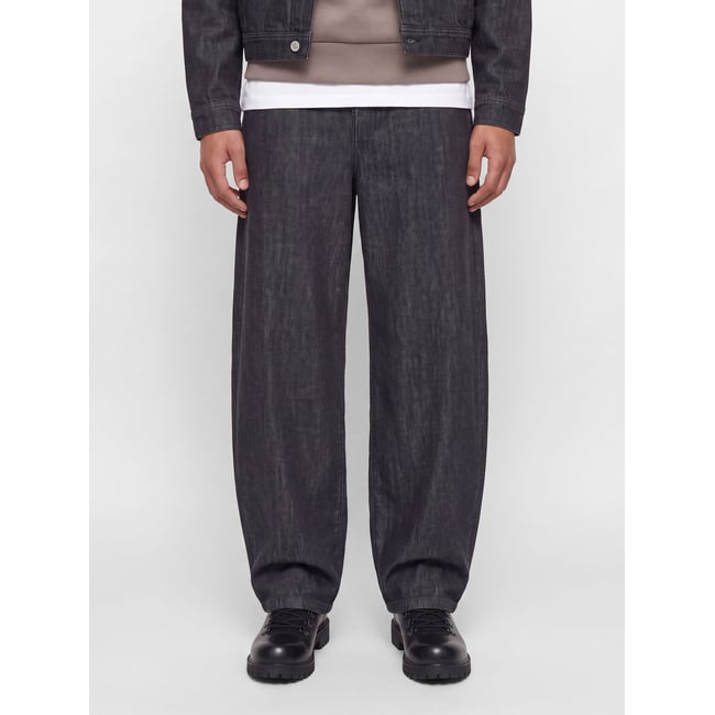 Jeans À Coupe Tonneau black denim 1 <span itemprop=