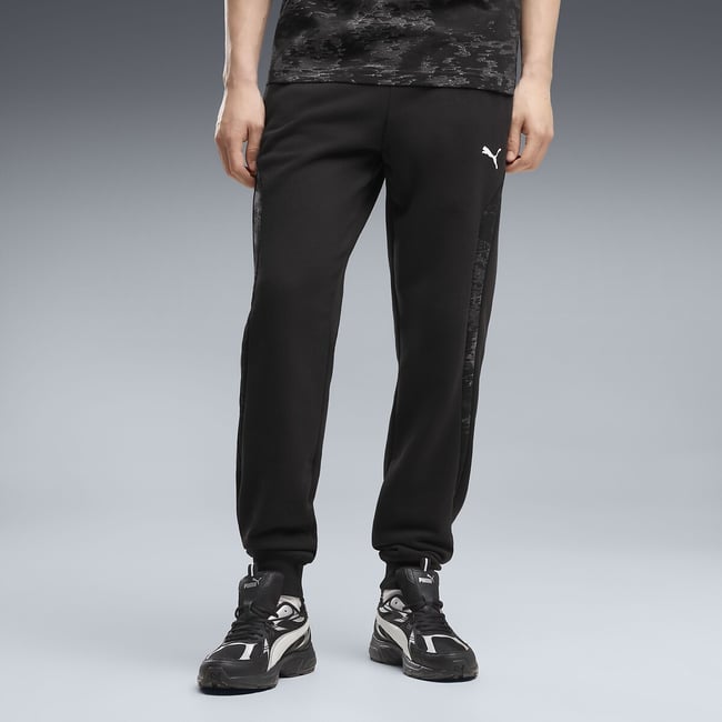 Pantalon de sport, Camo noir <span itemprop=