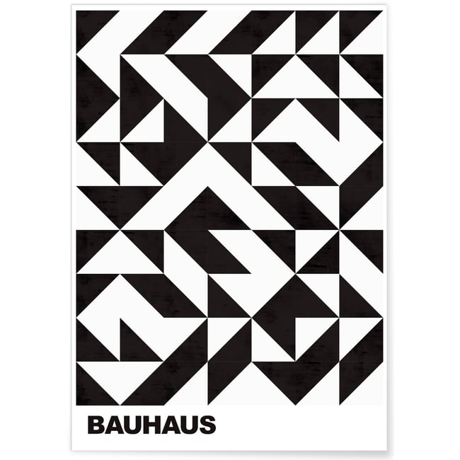 Affiche Bauhaus 42 Couleur blanc <span itemprop=