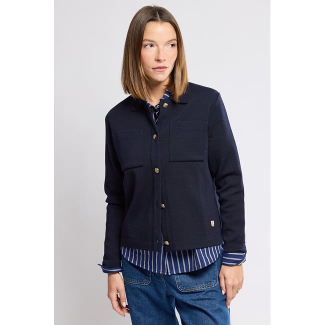 Veste boutonnée Héritage - mecmor rich navy <span itemprop=