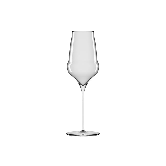 Lot de 6 Flûtes à Champagne en cristallin, COCOON Couleur transparent <span itemprop=