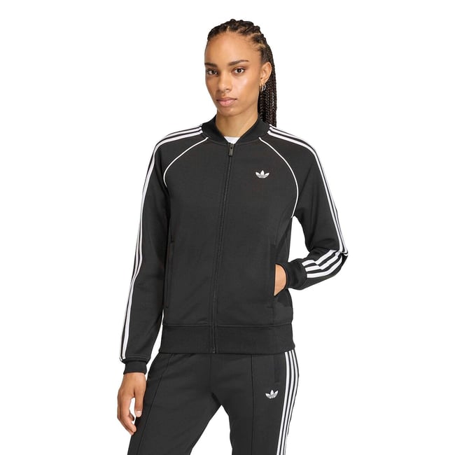 Jacke mit Reissverschluss SUPERSTAR schwarz <span itemprop=