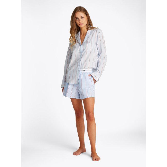 Cotton Night Shorts TH Essentials, blue, TOMMY HILFIGER