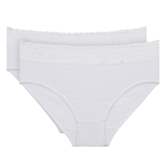 2er-Pack Slips Féminine, Baumwoll-Stretch - DIM