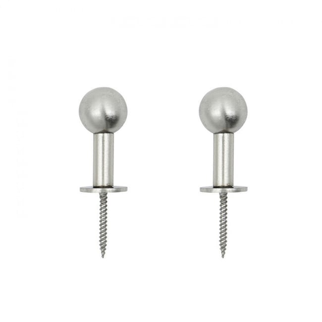 Lot de 2 patères en acier Ball dia 2 cm Couleur v019844 <span itemprop=