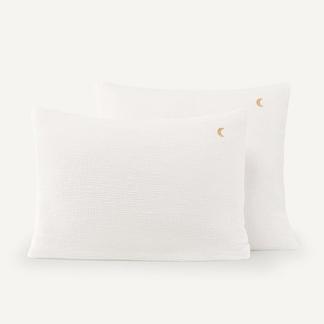 Taie d'oreiller gaze de coton biologique, Cuddly - AM.PM