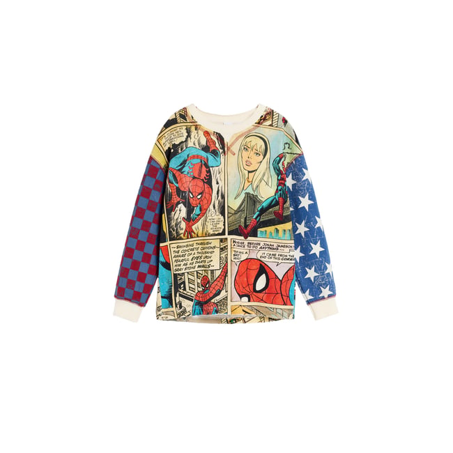T-shirt imprimé bande dessinée Marvel™ beige <span itemprop=