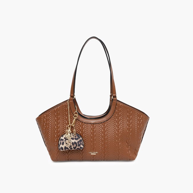 Petit sac shopper  Tommylee camel,doré <span itemprop=