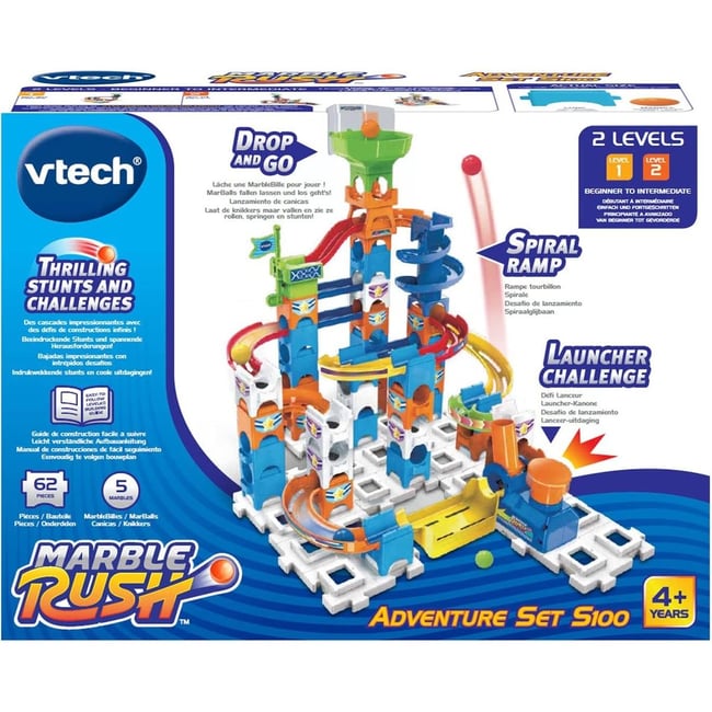 Jeu De Construction Circuit Billes 109 Pièces - Labyrinthe Bille éducatif STEM, Transparent, Pour Enfants 3-12 Ans, Cadeau Garçon Fille