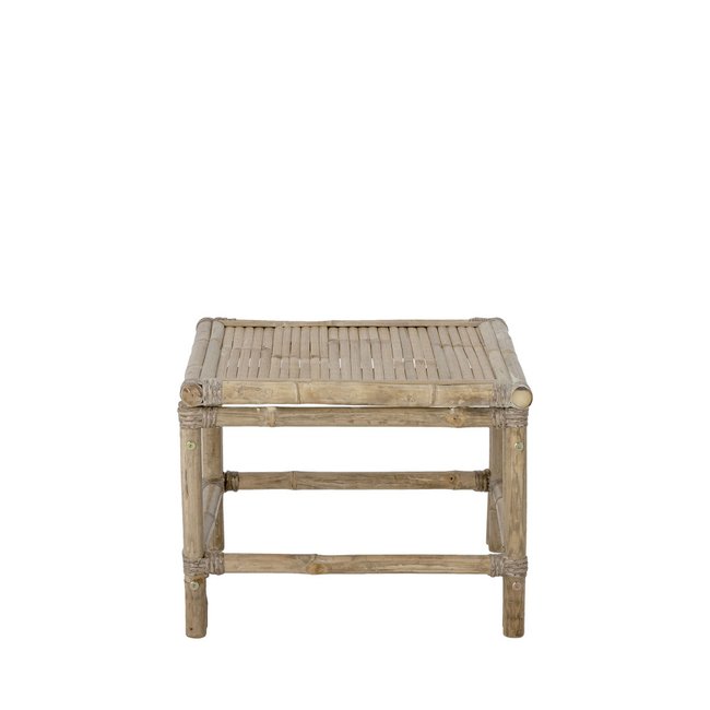 Table basse en bambou 55x55cm - Sole Couleur naturel <span itemprop=