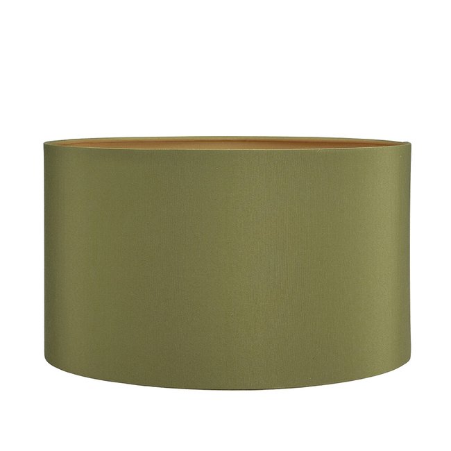 Sage Poly Cotton Cylinder Drum Shade, sage, SO'HOME