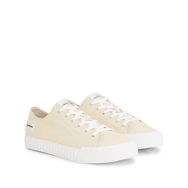 Vulkanisierte Low-Top-Sneakers cremeweiss <span itemprop=