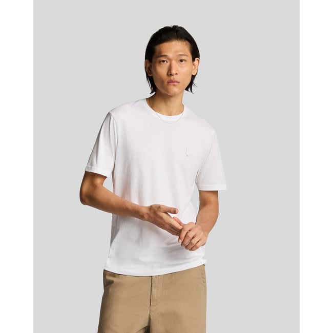 T-shirt en coton superfine blanc <span itemprop=