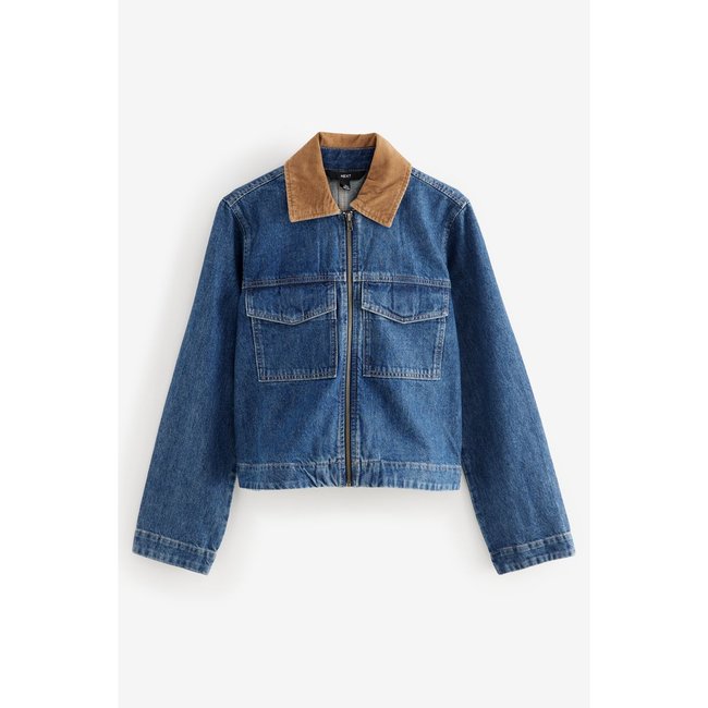 Veste en jean zippée sur le devant - NEXT