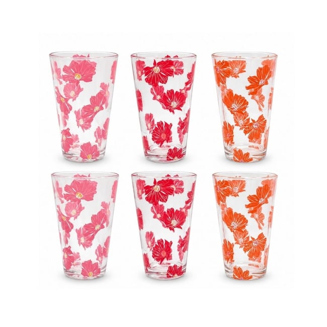 Set de 6 verres, OPHELIA Couleur rose <span itemprop=