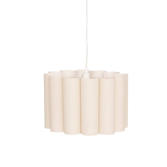 Suspension tissu cylindrique RONA Couleur beige <span itemprop=