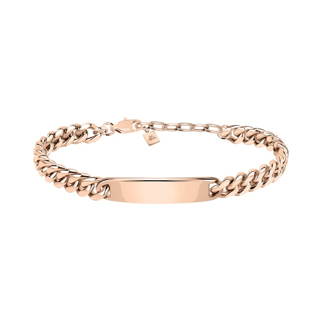 Bracelet en acier CATENE or rose <span itemprop=