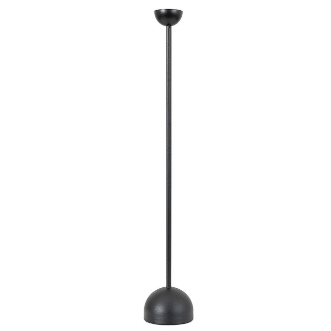 60cm Black Iron Candlestick Holder, black, SO'HOME