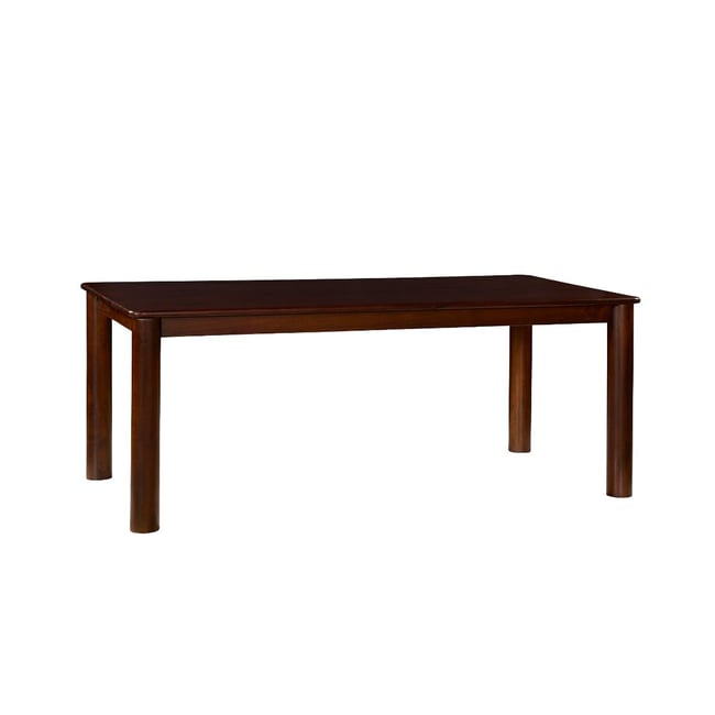 Table à manger en bois de manguier RIVEN Couleur bois foncé <span itemprop=