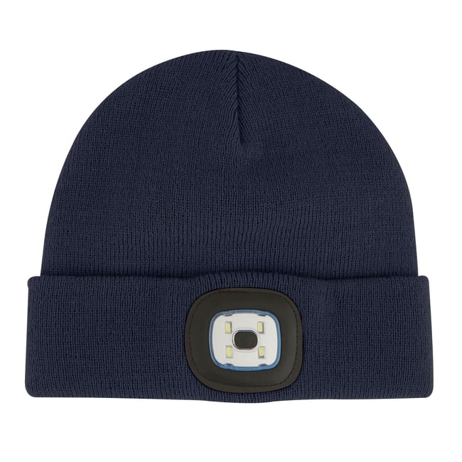 Bonnet motif/style torche bleu marine <span itemprop=