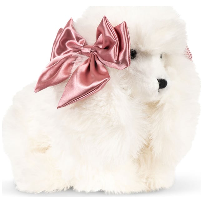 Peluche Chiot beige, rose <span itemprop=