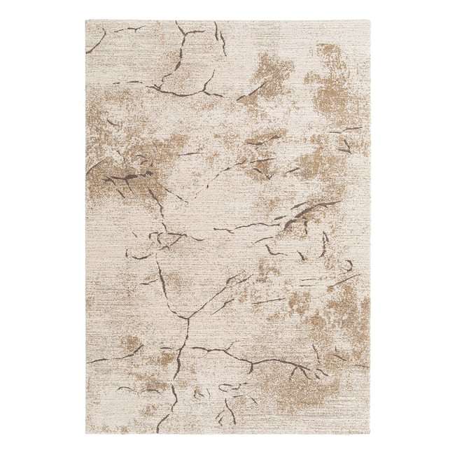 Tapis doux et design CRACKLE Couleur beige sable <span itemprop=
