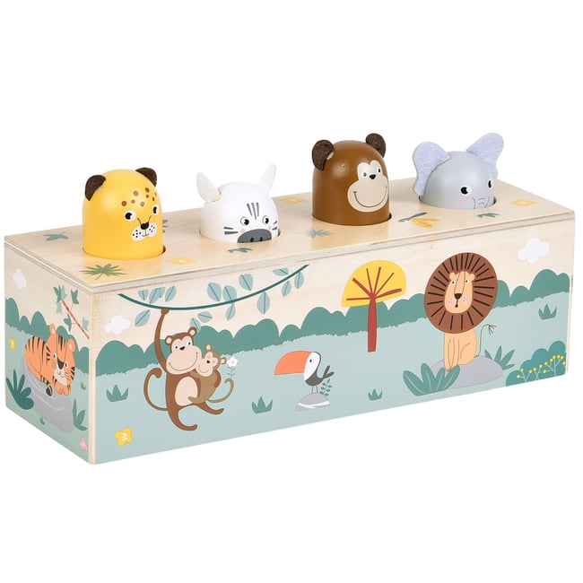 Jeu à pression avec cris des animaux Safari vert <span itemprop=