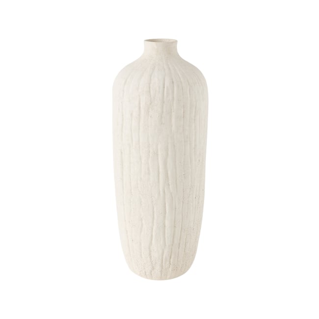 Grand vase céramique déco texturé blanc 36 cm - SIMEON Couleur v002227 <span itemprop=