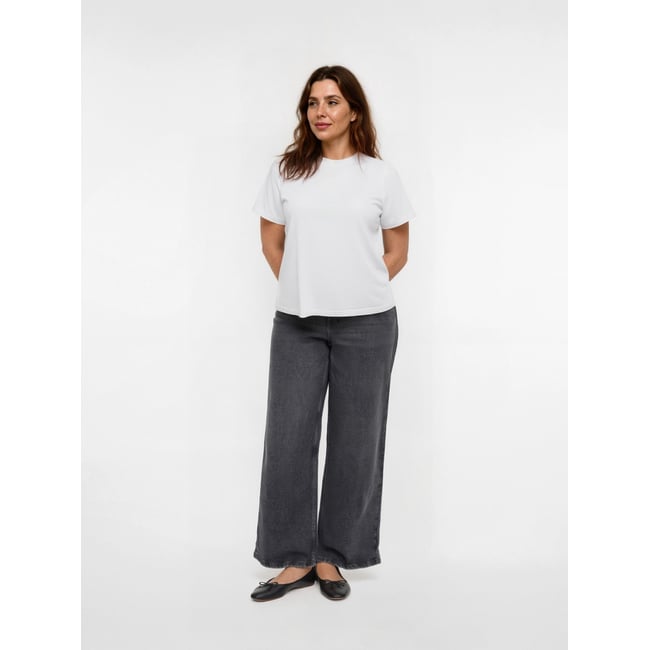 Jean À Coupe Large medium grey denim <span itemprop=