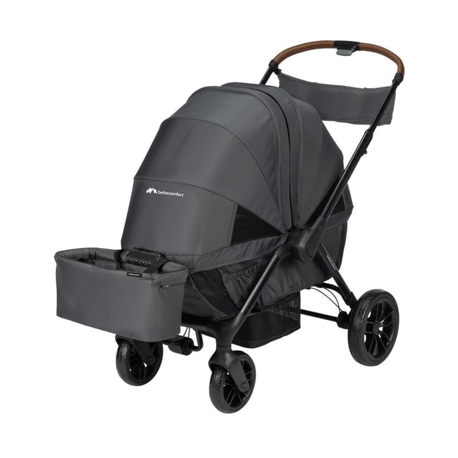 Poussette chariot double Helios graphite minéral <span itemprop=
