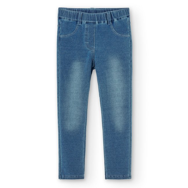 Jegging bleu <span itemprop=