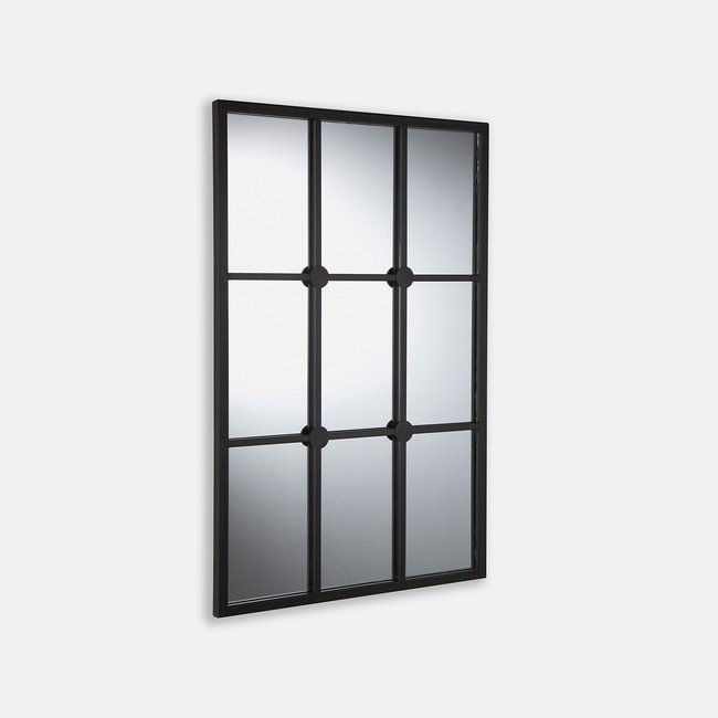 Spiegel Lenaig aus Metall, Fensteroptik schwarz LA REDOUTE INTERIEURS