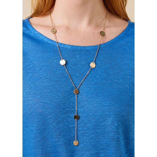 Collier sautoir light gold <span itemprop=